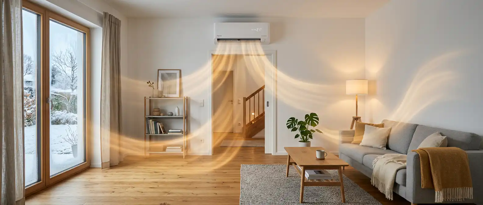 Klimaanlage im Wohnzimmer